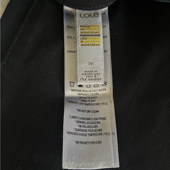 Lole dark Wash straight leg denim jeans size 30 waist - Picture 3 of 5